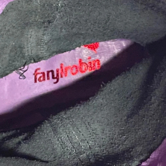 Faryl Robin Black Leather Heeled Riding Tall Boots  Size 7 - Picture 6 of 12